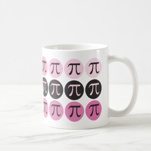 Tasse de cadeau Pi rose - Mod Pi (Droite)