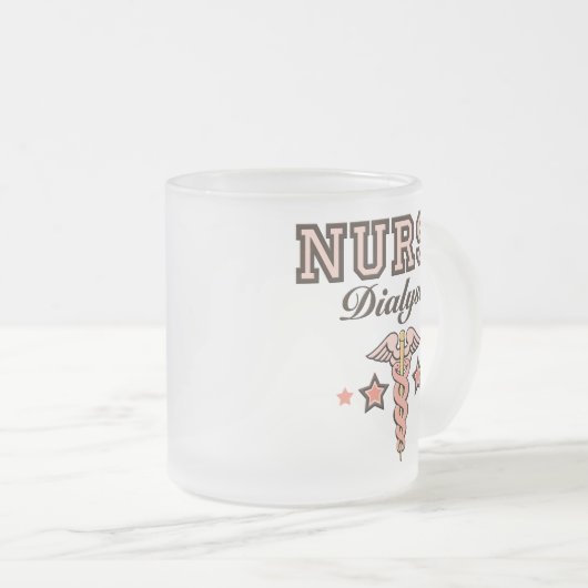 Tasse de caducée d'infirmière de dialyse (Devant droit)
