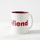 tasse de CAF-démon pour des intoxiqués de café et (Devant droit)