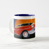 tasse de café 1957 chevy rouge (Devant gauche)