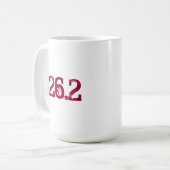 Tasse de café 26,2 drôle pour le Marathoner - (Devant gauche)