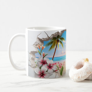 Tasse de café 3D Tropical Bliss