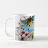 Tasse de café 3D Tropical Bliss (Gauche)