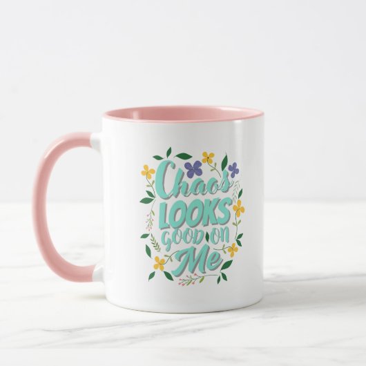 Tasse de café à citation esthétique (Gauche)