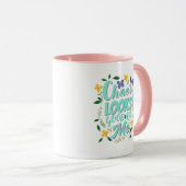 Tasse de café à citation esthétique (Devant droit)