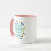 Tasse de café à citation esthétique (Devant gauche)
