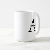 Tasse de café à design de logo personnalisé (Devant droit)
