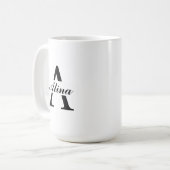 Tasse de café à design de logo personnalisé (Devant gauche)