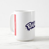 Tasse de café à design graphique Relax Text pour u (Devant gauche)