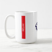 Tasse de café à design graphique Relax Text pour u (Gauche)