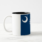 Tasse de café à deux tons de drapeau d'état de la (Gauche)