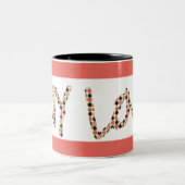 Tasse de café à deux tons "dites amour" (Centre)