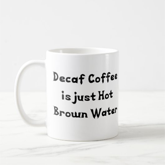tasse de café à eau décafédée (Gauche)