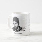 Tasse de café à effet de photo gravée personnalisé (Devant gauche)