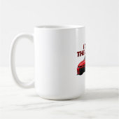 Tasse de café à graphisme de course | Je fais conf (Gauche)