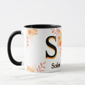 Tasse de café à la lettre élégante S - Mug nom Sof (Gauche)