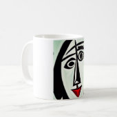 Tasse de café à l'art abstrait (Devant gauche)