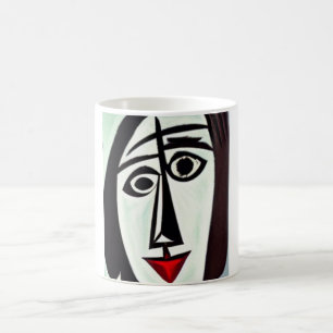 Tasse de café à l'art abstrait