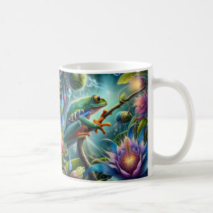 Tasse de café à l'art de la grenouille