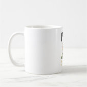 Tasse de café à monogramme floral aquarelle (Gauche)