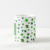 Tasse de café à monogramme initiale Shamrock irlan (Centre)