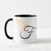 Tasse de café à monogramme lettre F (Gauche)