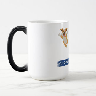 Tasse de café à morphing de salutation de chat