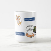Tasse de café à morphing de salutation de chat (Centre)
