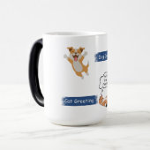 Tasse de café à morphing de salutation de chat (Devant gauche)