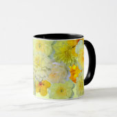 Tasse de café à motif floral simple à l'aquarelle (Devant droit)