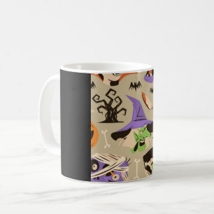 Tasse de café à motif vintage Halloween