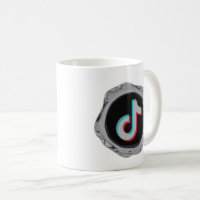 Tasse de café à thème TikTok pour amateur de média