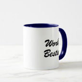 Tasse de café à typographie de collègue de travail (Devant droit)