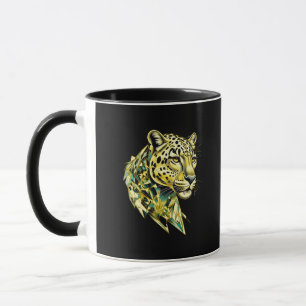 Tasse de café abstrait léopard géométrique