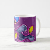 Tasse de café abstraite Chakra du cœur (version vi (Devant droit)