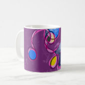 Tasse de café abstraite Chakra du cœur (version vi (Devant gauche)
