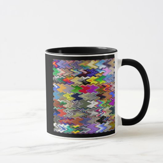 Tasse de café abstraite de couleur (Droite)
