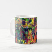 Tasse de café acrylique de peinture "de danse (Devant gauche)