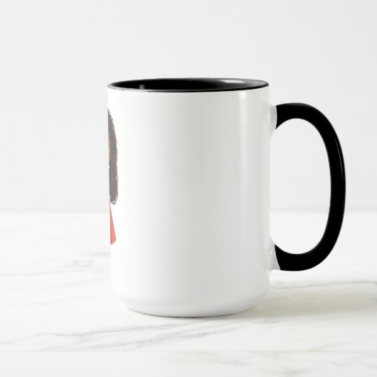 Tasse de café africaine de fille (Droite)