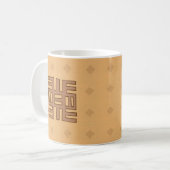 Tasse de café africaine de la connaissance (Devant gauche)