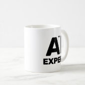 Tasse de café AI Expert™ (Devant droit)