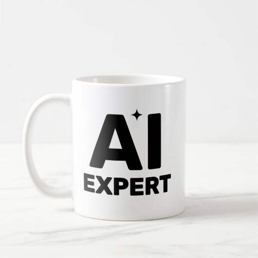 Tasse de café AI Expert™ (Gauche)
