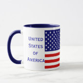 Tasse de café américaine de sonnerie de drapeau de (Gauche)