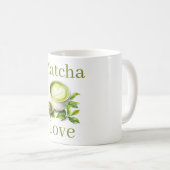 Tasse de café Amour Matcha (Devant droit)