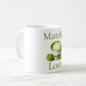 Tasse de café Amour Matcha (Devant gauche)