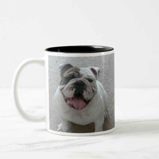 Tasse de café anglaise de titan de bouledogue (Gauche)