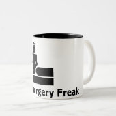 Tasse de café anormale de neurochirurgie (blanc et (Devant droit)