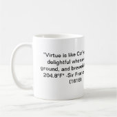 Tasse de café antique de Portland : La vertu est (Gauche)