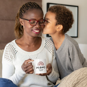 Tasse de café Arc-en-ciel Boho Maman