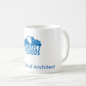 Tasse de café - architecte azuré de nuage (Devant droit)